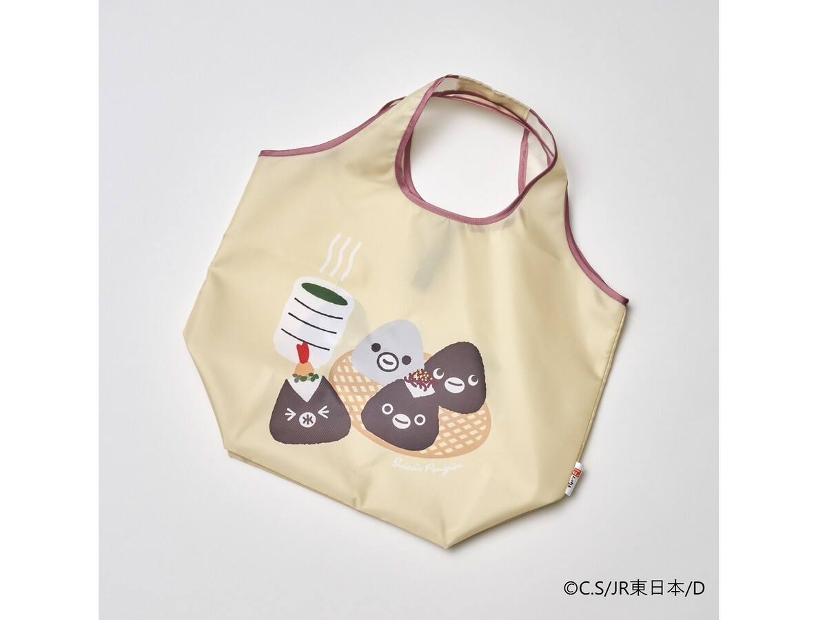 Suicaペンギン ほんのり屋エコバッグ 7色セット Suicaのペンギン」がおむすびに!? キュートなエコバッグが数量