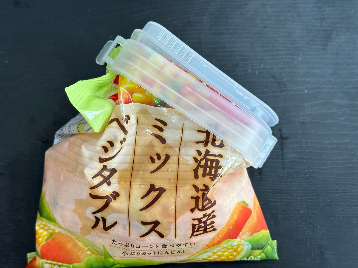 冷凍食品用袋キャップ（小さめ食材用）