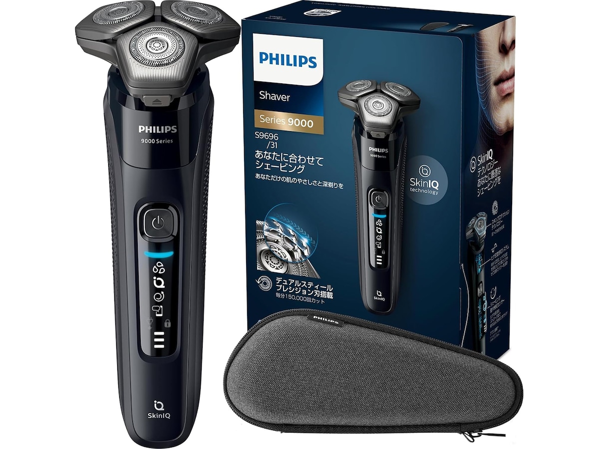 PHILIPS フィリップス　電動シェーバー　洗浄機付きモデル S9696/50 Shaver 9000 series ウェット＆ドライ電動シェーバー S9696/50 | Philips