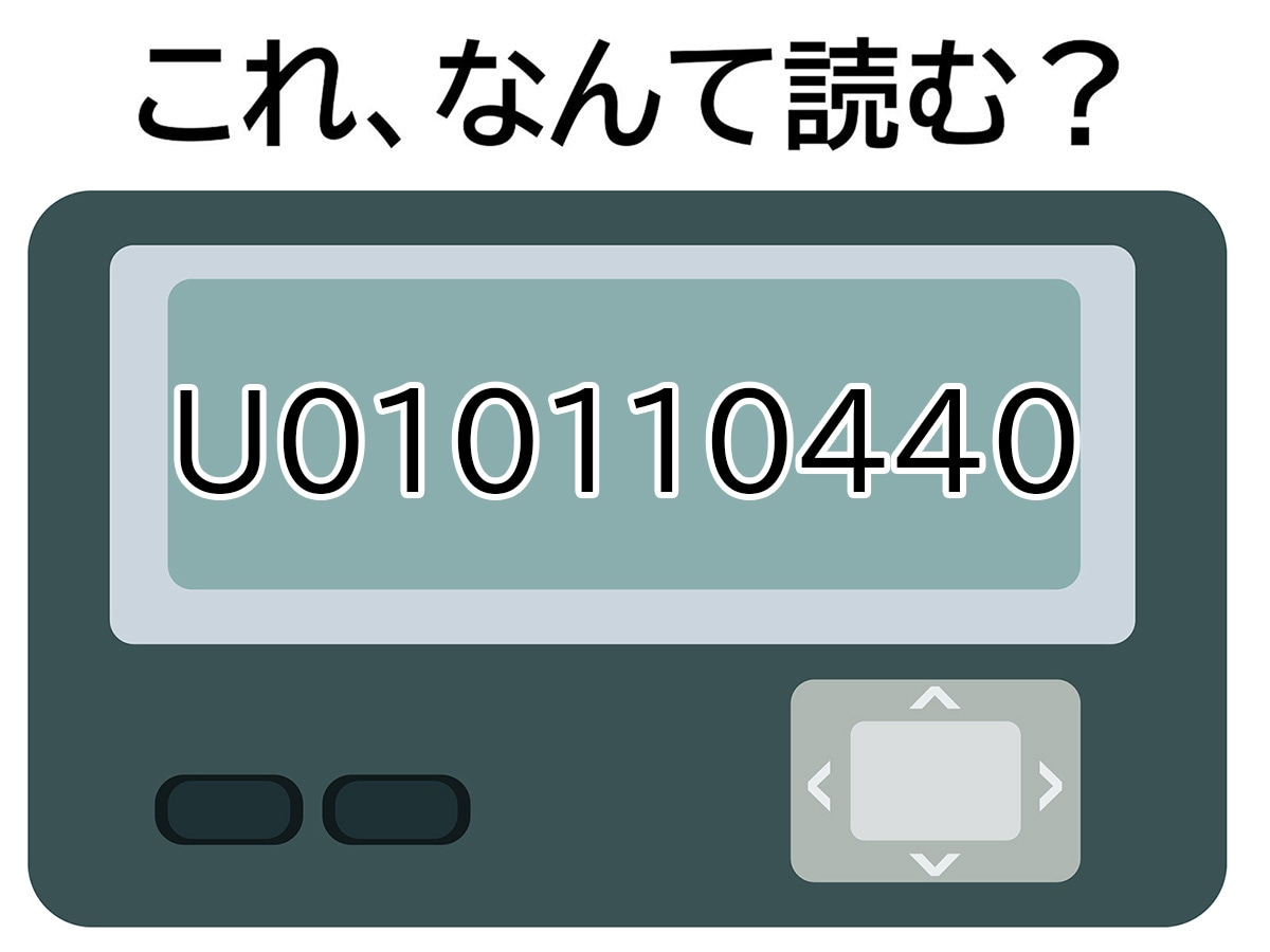 問題：これ、なんて読む？