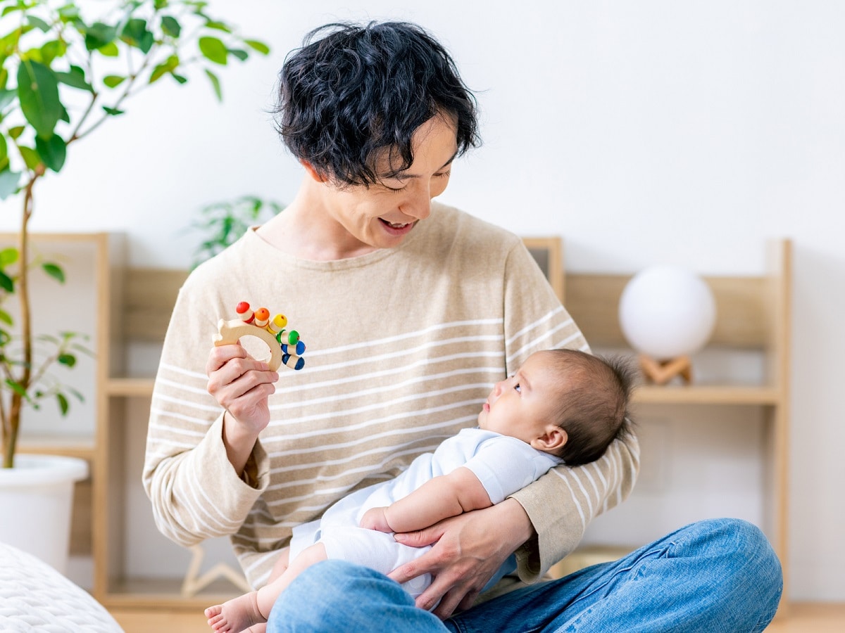 育休を取得する男性