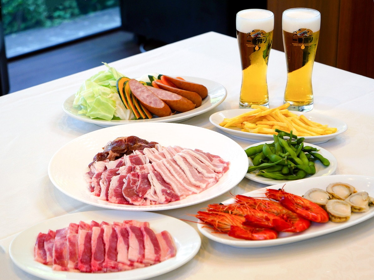 BBQプランB（税込6700円）は海老＆ホタテがプラス（画像はイメージ）