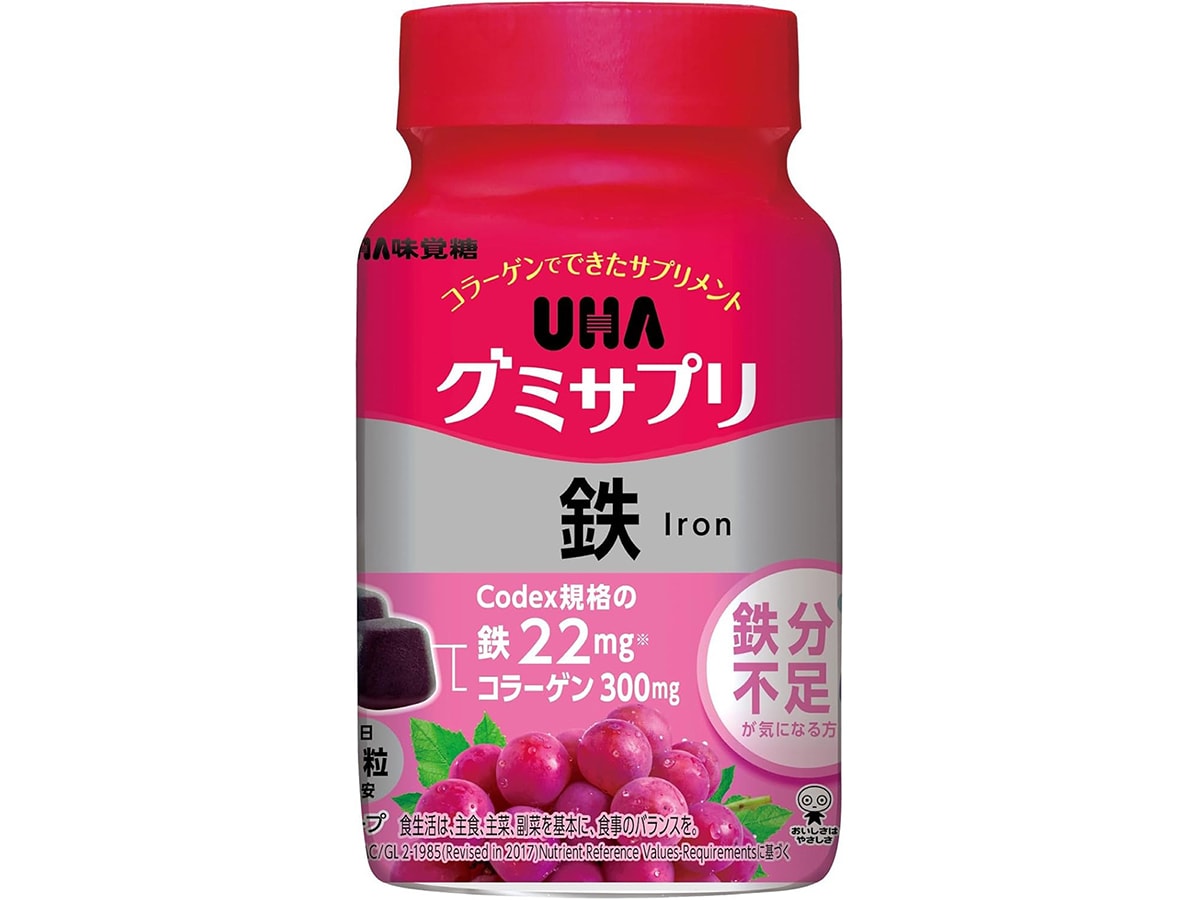 UHA味覚糖「グミサプリ 鉄」(画像出典:Amazon)