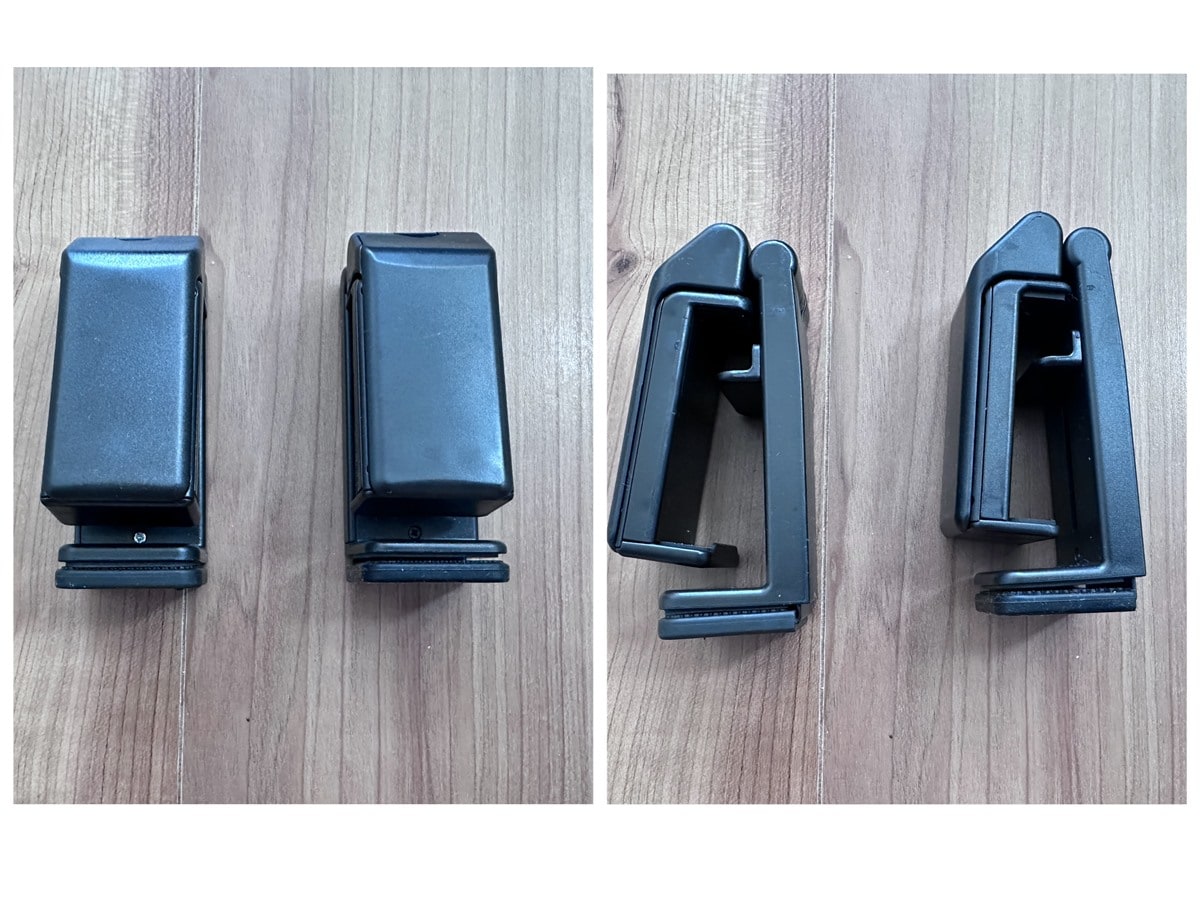 他社より格安なスリコの「どこでも挟めるトラベルスマホホルダー」