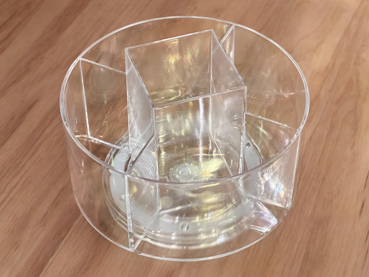 回転できる透明収納ケース