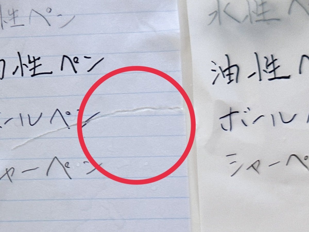 水に濡れても大丈夫！「耐水メモ帳」