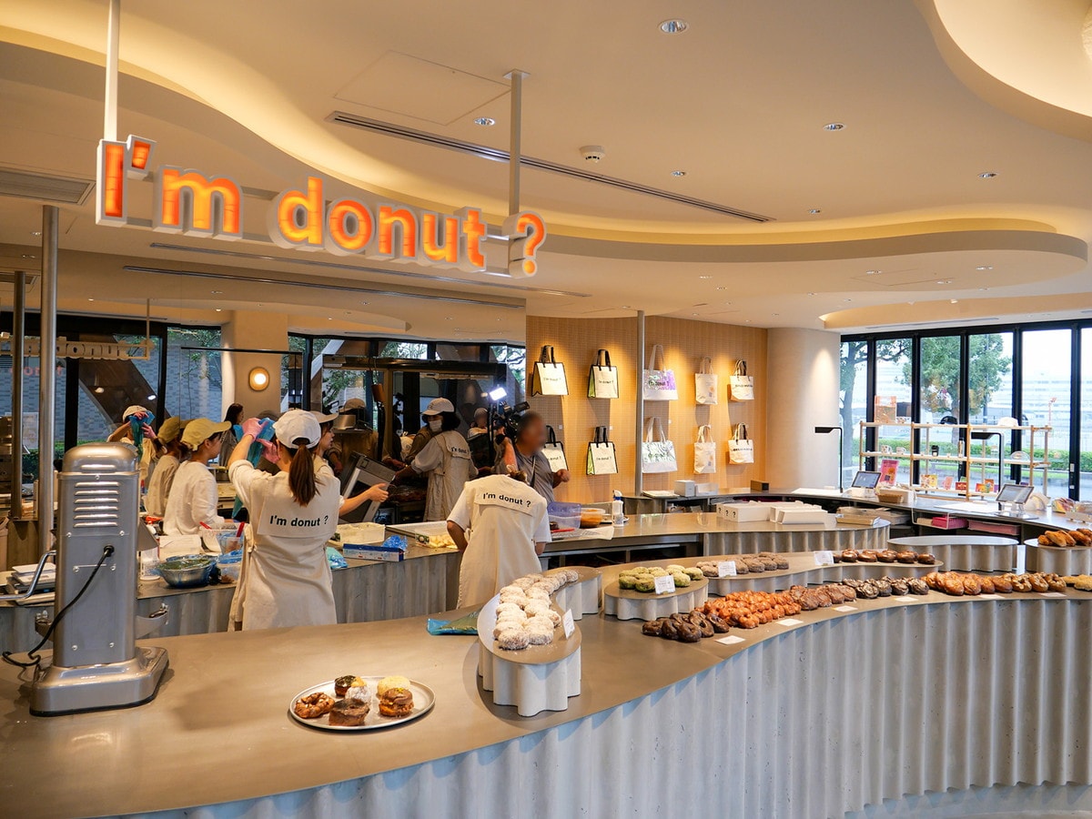 生ドーナツ専門店「アイムドーナツ？」横浜臨港パーク店内観