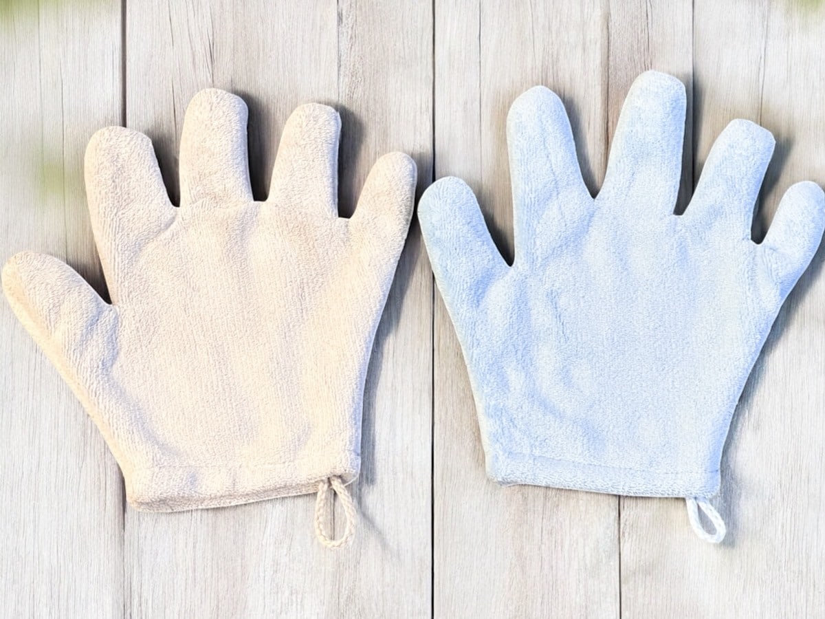 ダイソー　ヘアドライ手袋