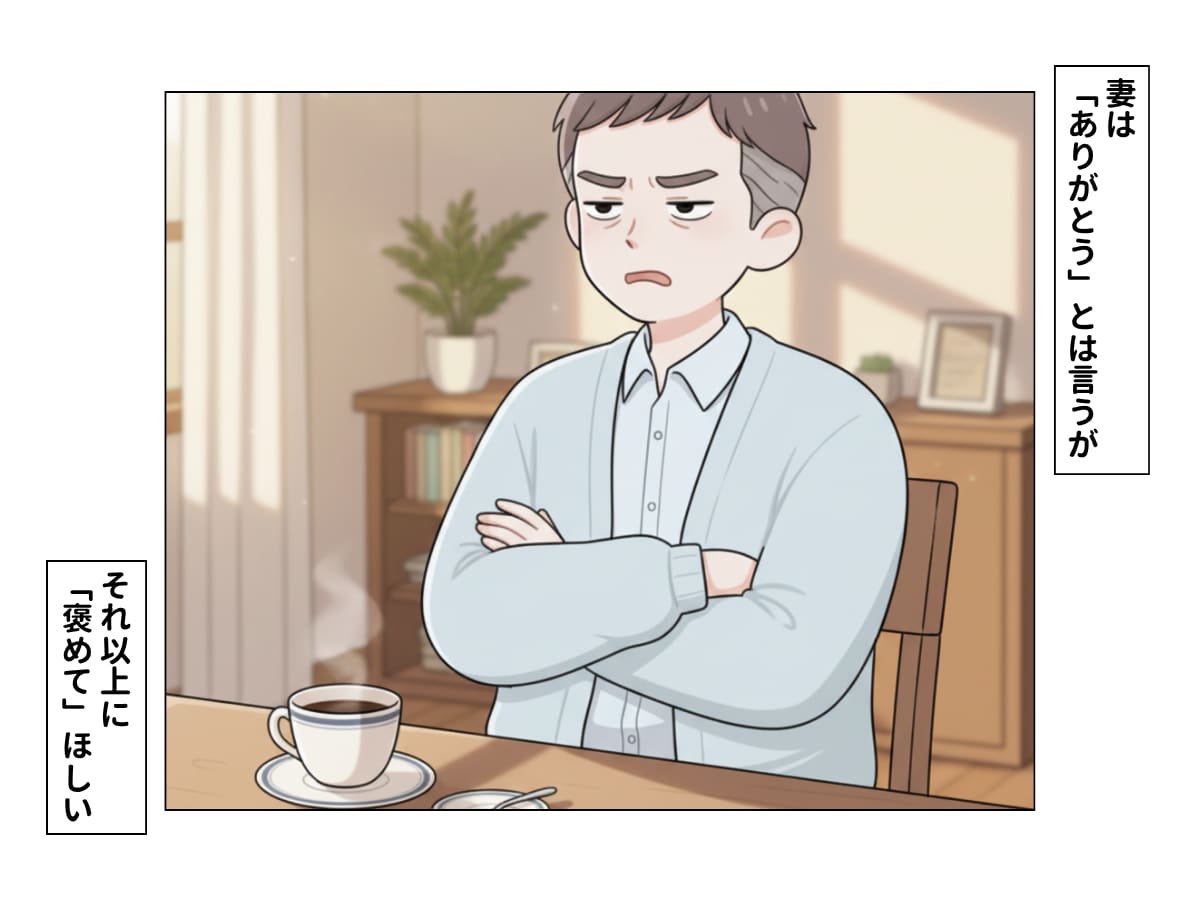 妻に「褒められたい」夫
