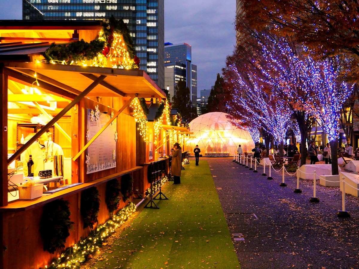 2025年に初開催の「みなとみらい Christmas Market 2025」の様子（筆者撮影）