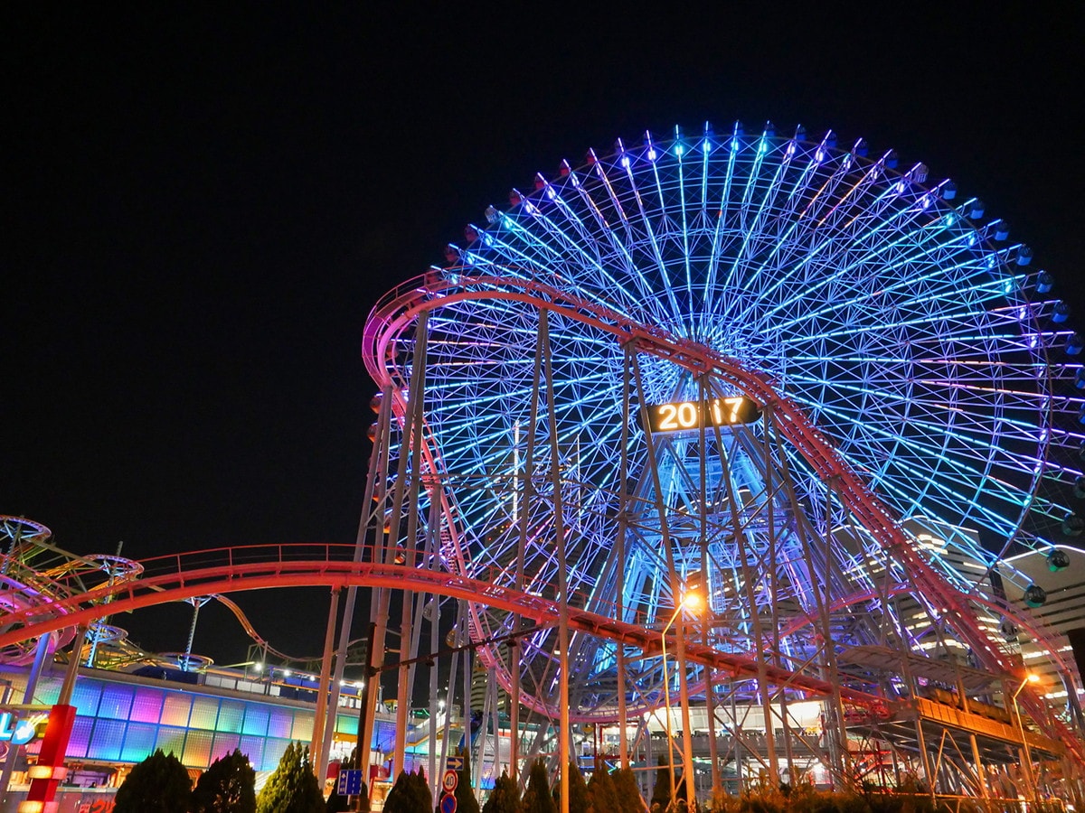大観覧車「コスモクロック21」は横浜・みなとみらいのイルミネーションのシンボル的存在（画像は過去の様子、筆者撮影）