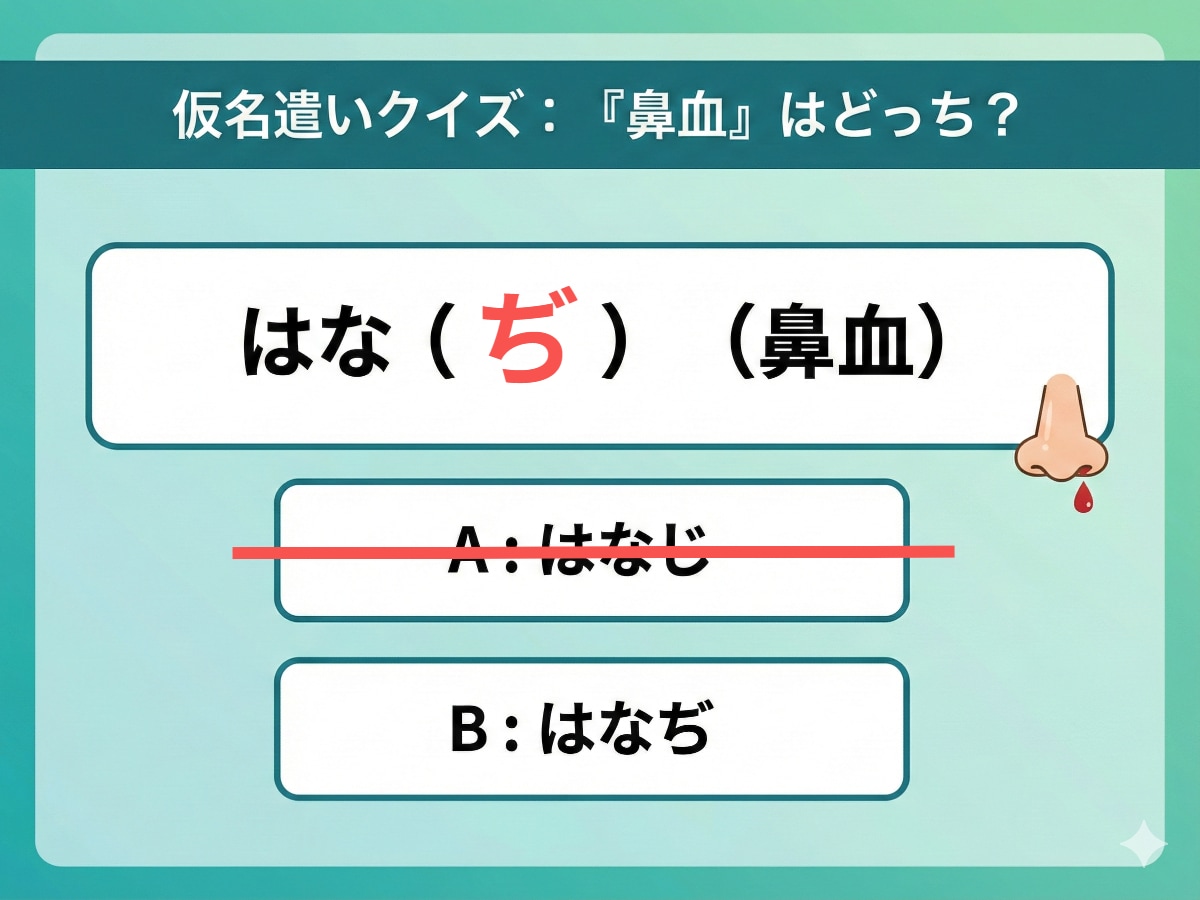 仮名遣いクイズ（AIによる作成）