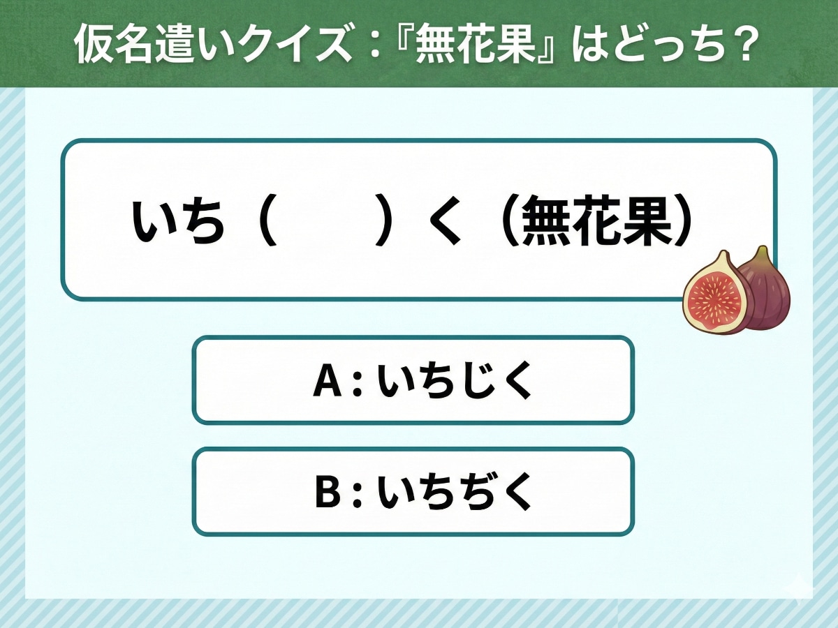 仮名遣いクイズ（AIによる作成）
