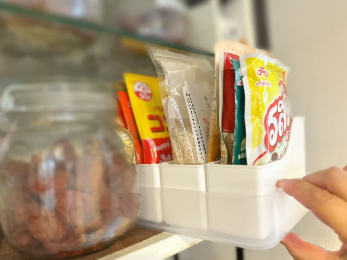 パントリー整理整頓　ダイソーグッズ