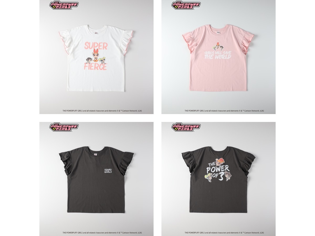 WOMEN'S袖フリルTシャツ