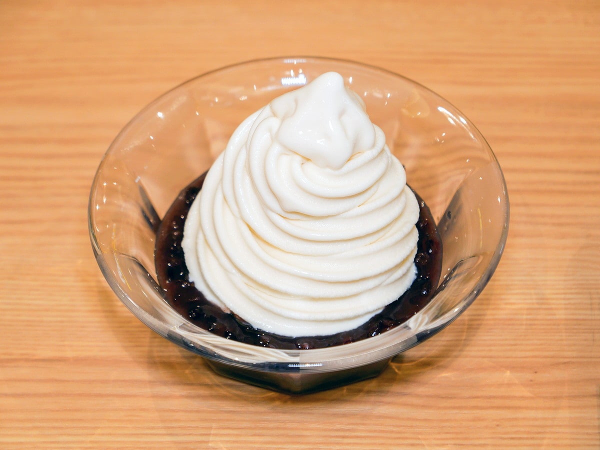 クリームぜんざいもスガキヤ名物（筆者撮影）