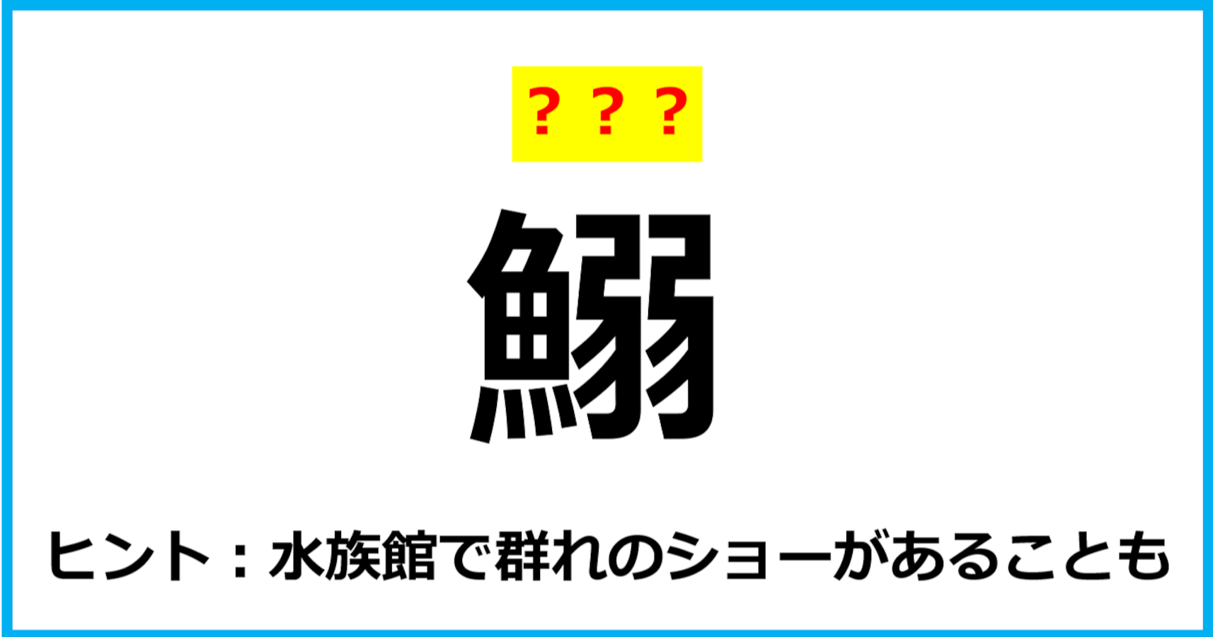 【難読クイズ】魚の名前「鰯」なんて読む？（第46問） Citrus（シトラス）