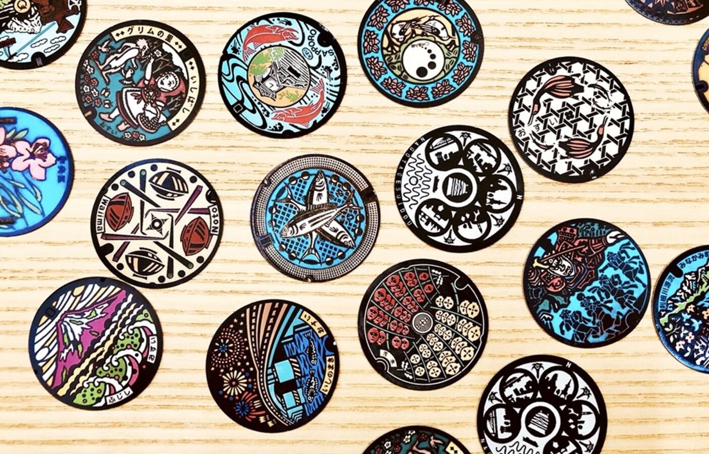 Memory Game Uses Japanese Manhole Art All About Japan