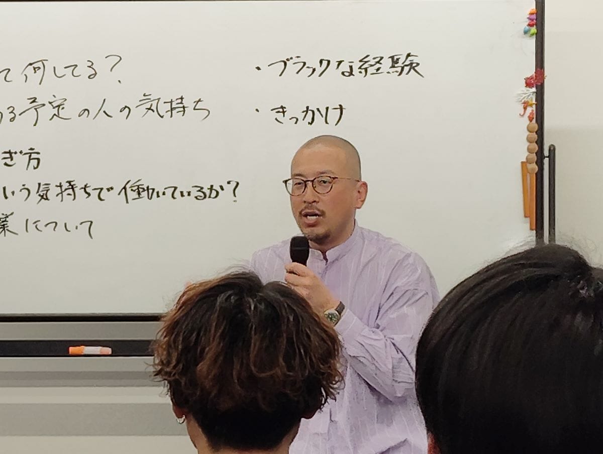 「結果的に辞めても辞めなくても良いが、思いを話せる場があった方がいい」と話す坂田氏