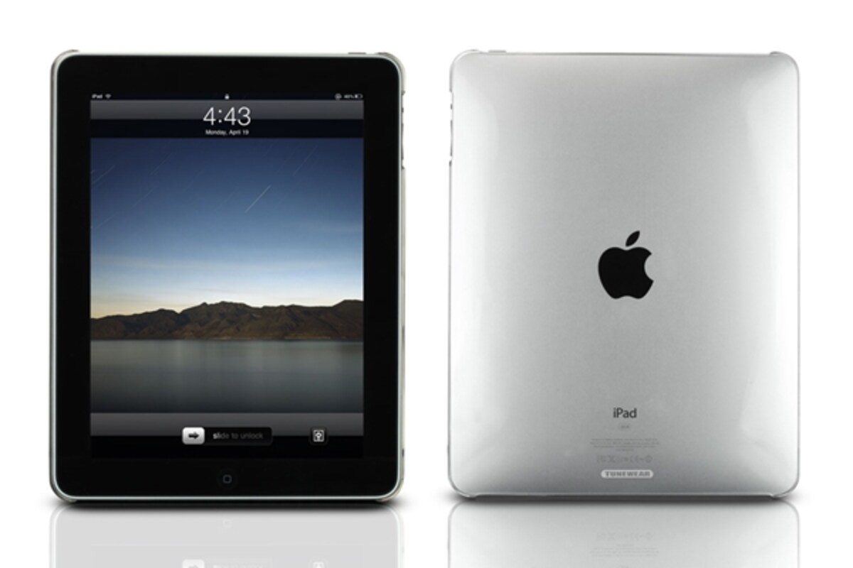 クリアタイプのポリカーボネート製のケース「TUNESHELL for iPad」