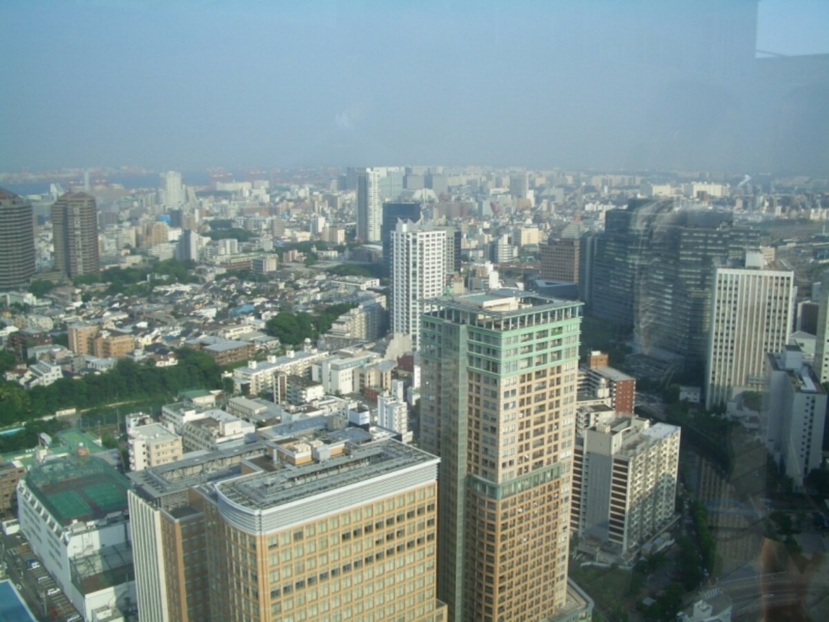 「パークタワーグランスカイ」から「ザ・パークタワー東京サウス」を臨む