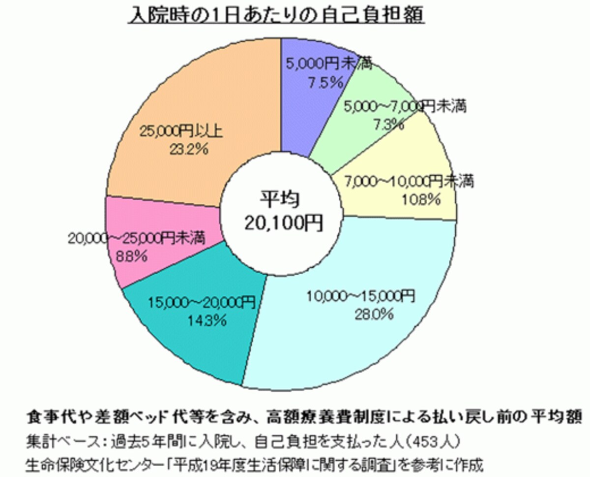 差額ベッドを利用しなければ、入院費はそれ程かからないようだな&hellip;&hellip;。