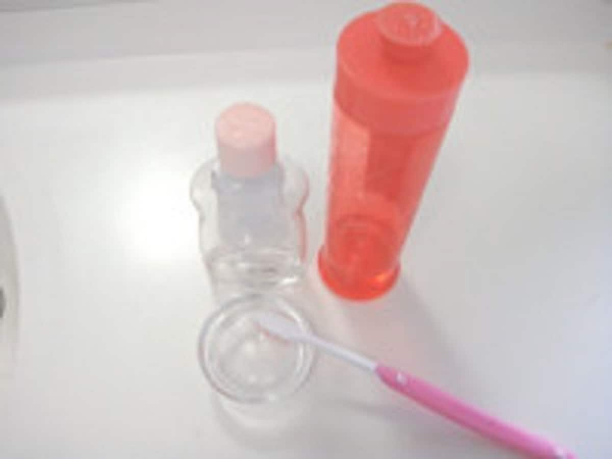 台所用洗剤でクレヨンのしみを洗濯