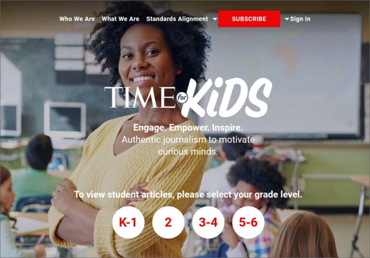 子ども向けニュースサイト・小学生の時事問題に　TIME for KIDS