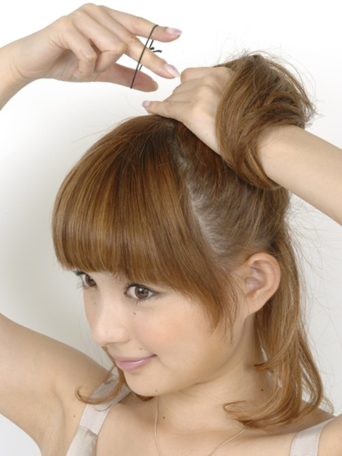 親指を使ってわけとる