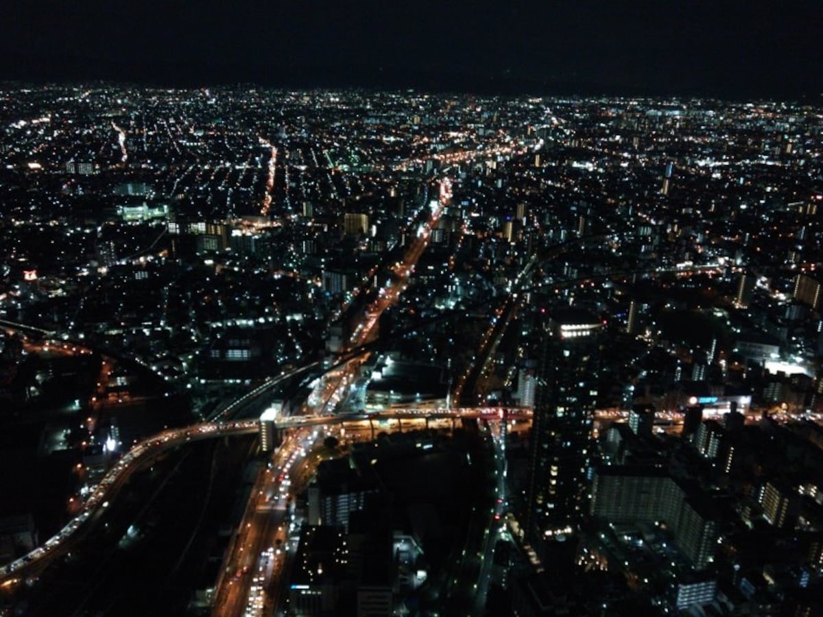 【大阪】あべのハルカス展望台からの夜景
