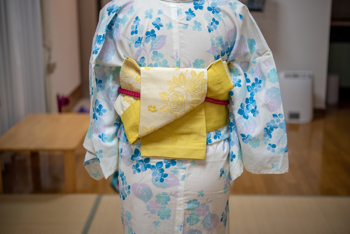 浴衣の帯 結び方……姉様結び・矢の字結び で大人っぽく！