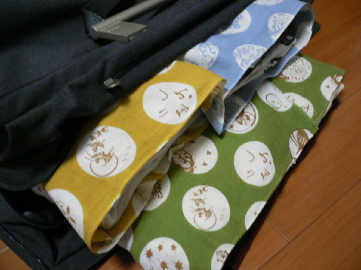 手ぬぐい　使い方・使い道・活用術……荷物整理