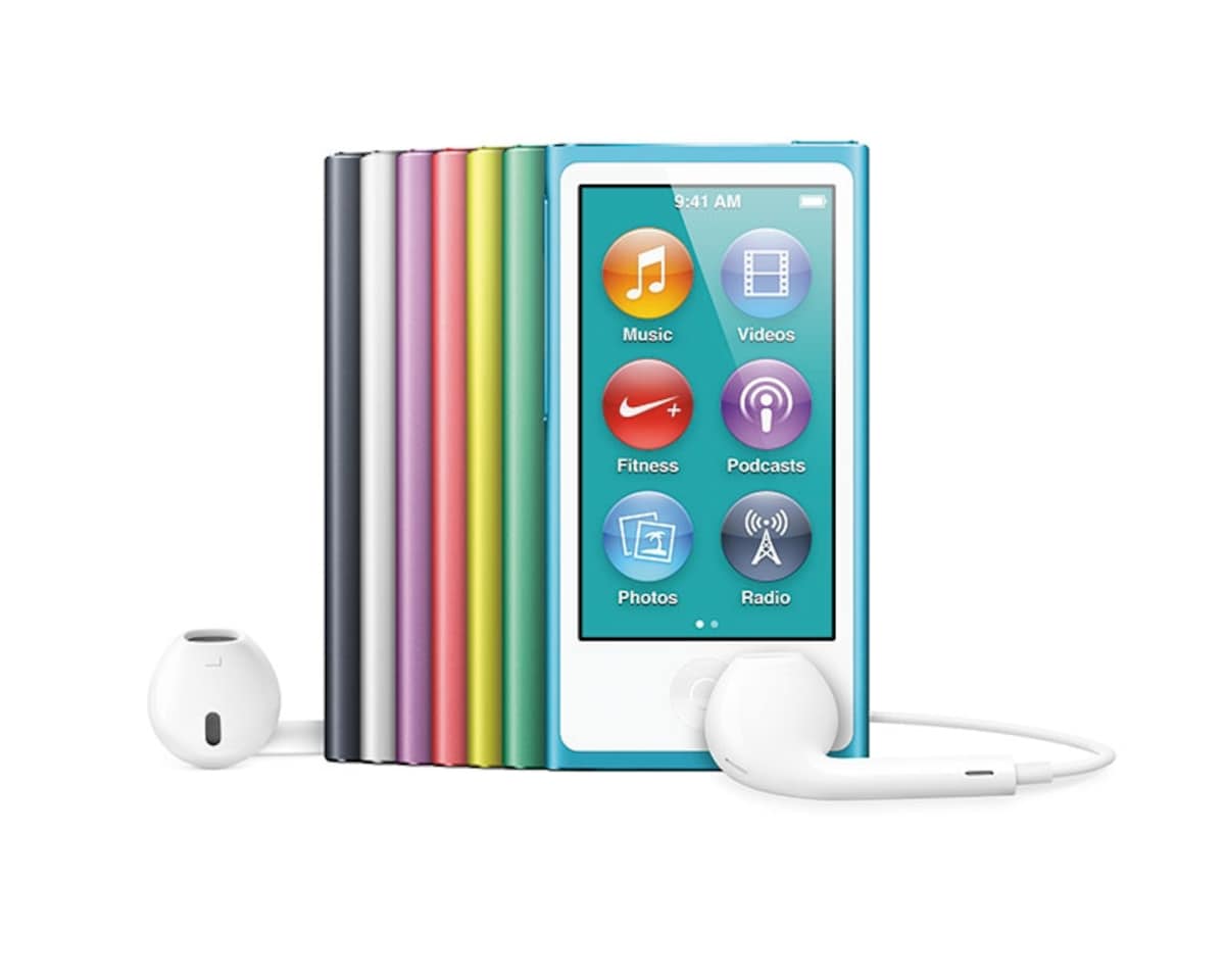 動画や写真の再生にも対応し、Bluetoothによるワイヤレスリスニングにも対応した第7世代「iPod nano」