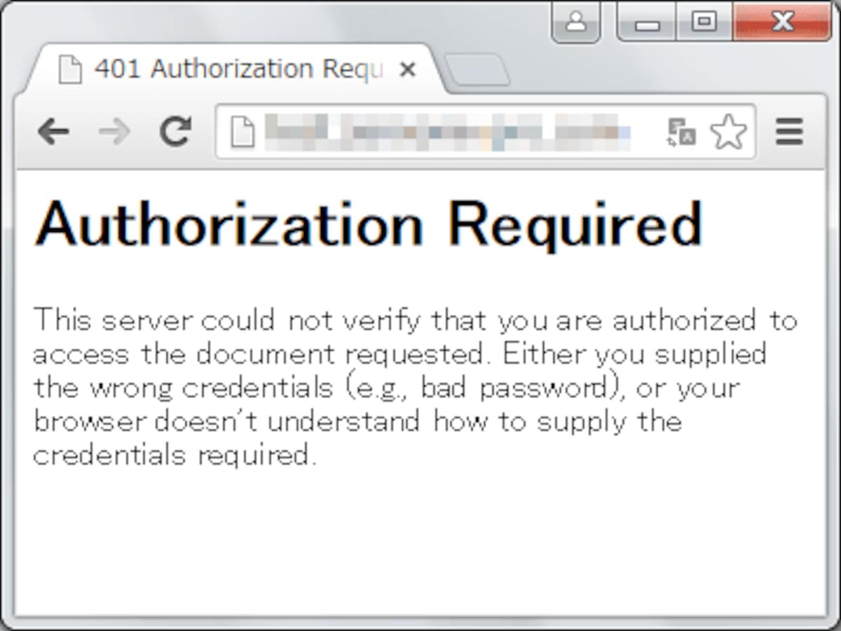 401 Unauthorized