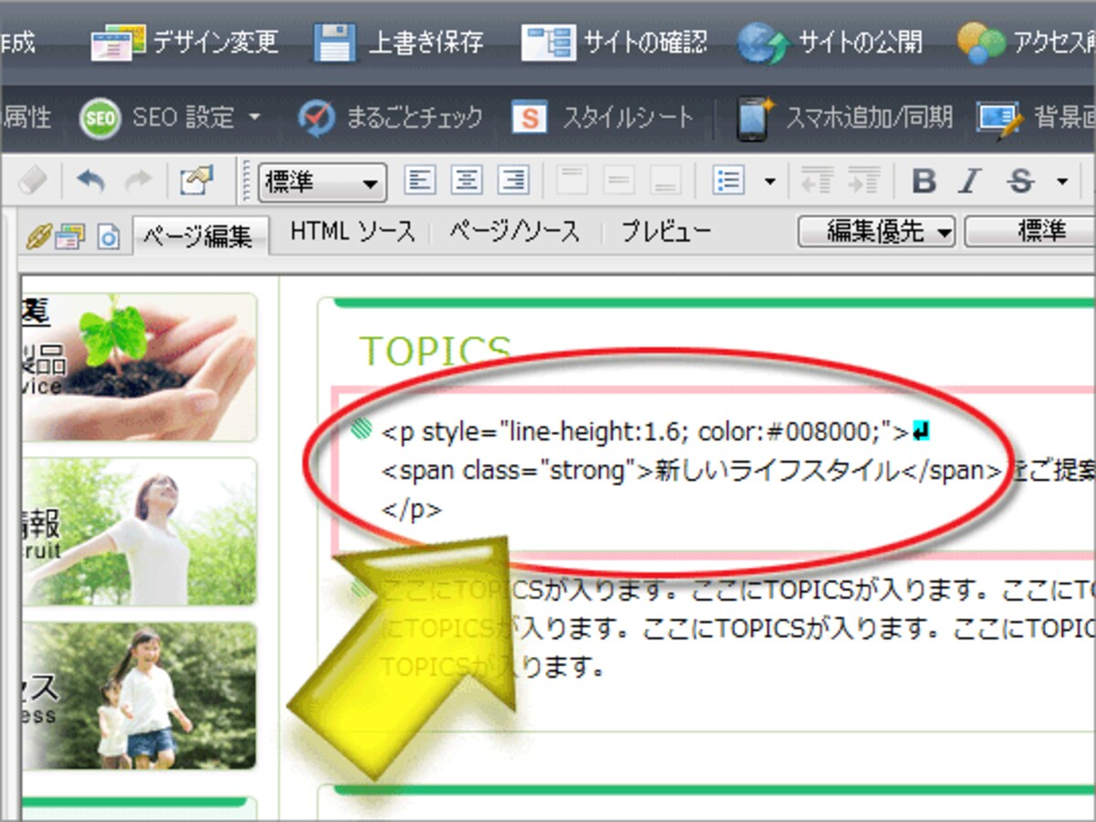 作成ソフト上で、文字としてソースを書いても意味がない