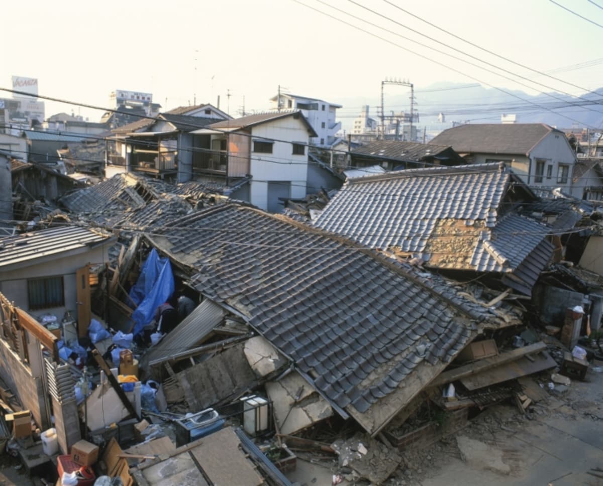 阪神淡路大震災の被害の様子