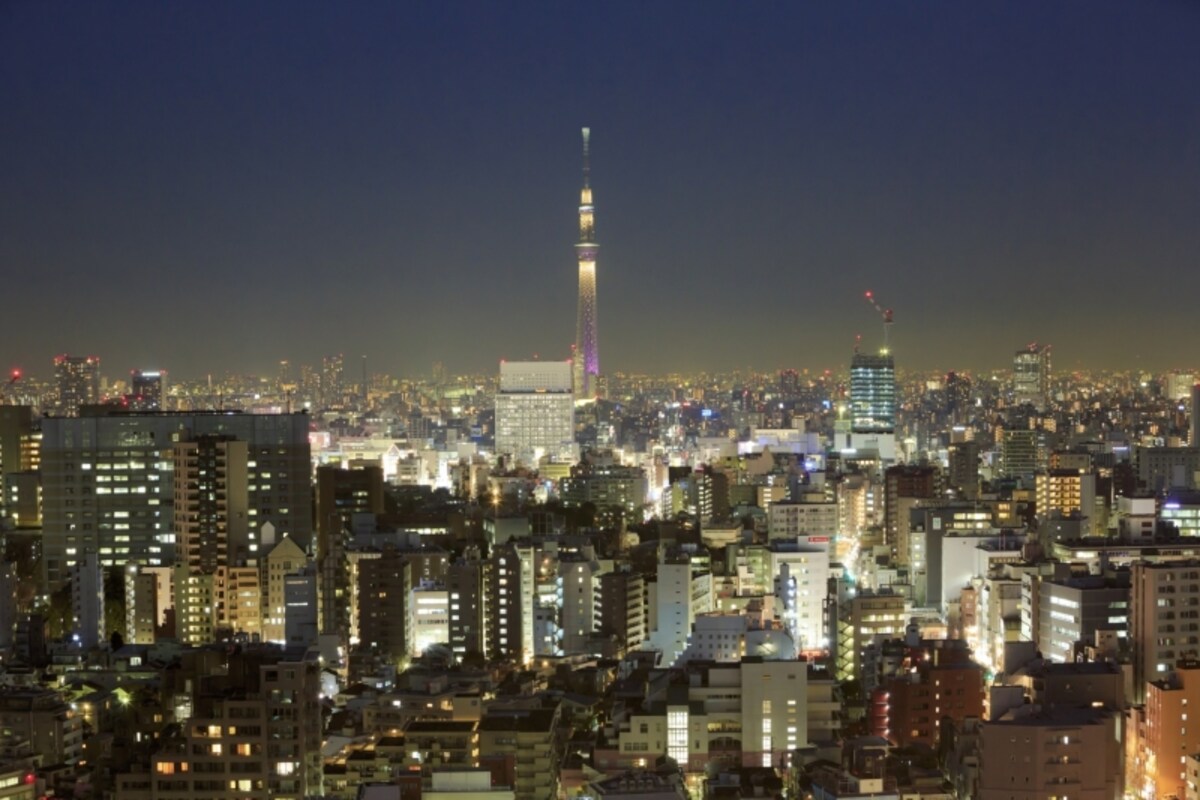 夜景がきれいに見える方向に窓がある住戸も人気があります。