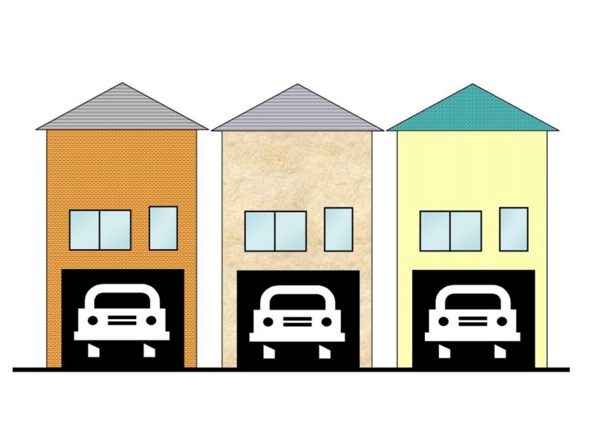都市型住宅によくみられる狭い間口に駐車場をいっぱいに取っている住宅は要注意