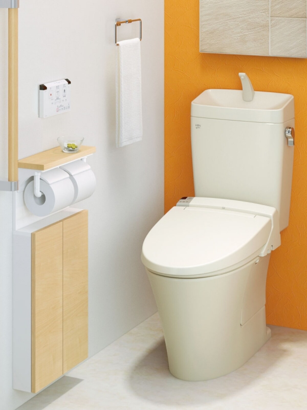 好みの機能を持つ便座と便器を組み合わせるタイプ。[パッソ・KAシリーズ＋アメージュZ(フチレス)・アメージュZ・アメージュ タンクセット]　　LIXIL　http://www.lixil.co.jp/