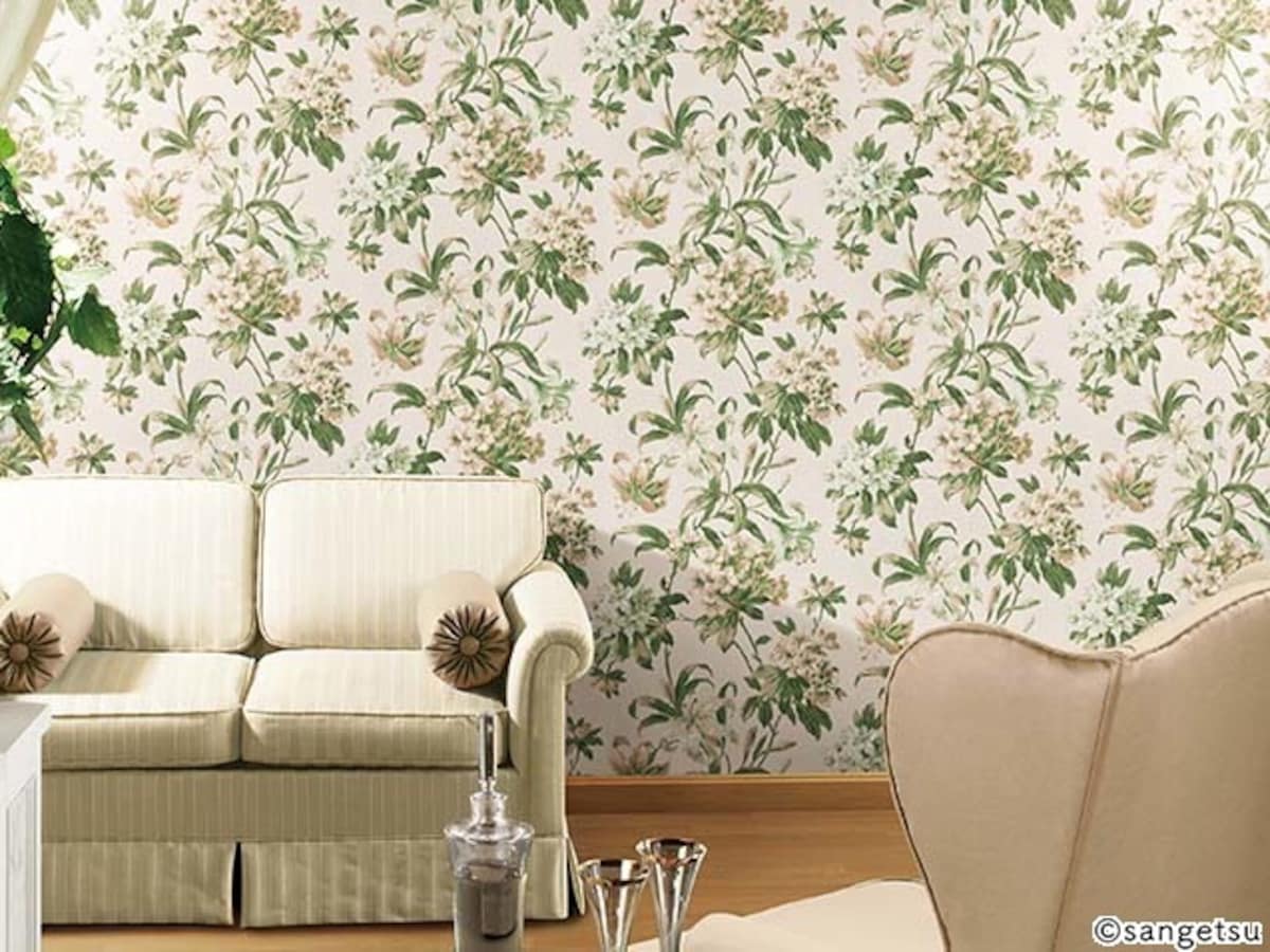 華やかな柄が特徴の海外の紙製の壁紙。[SGB574 BRAND SELECTION ＺＯＦＦＡＮＹ Sanderson]　サンゲツ