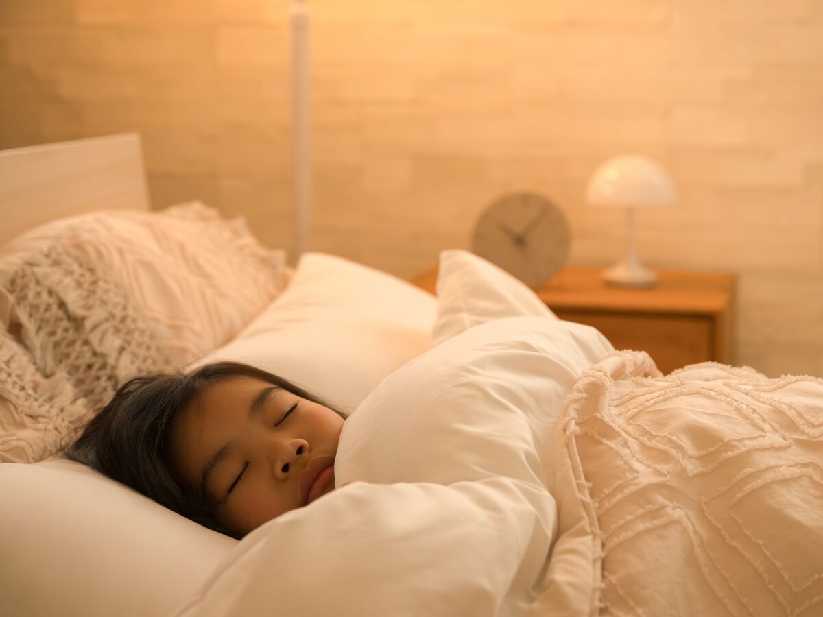 眠る子ども