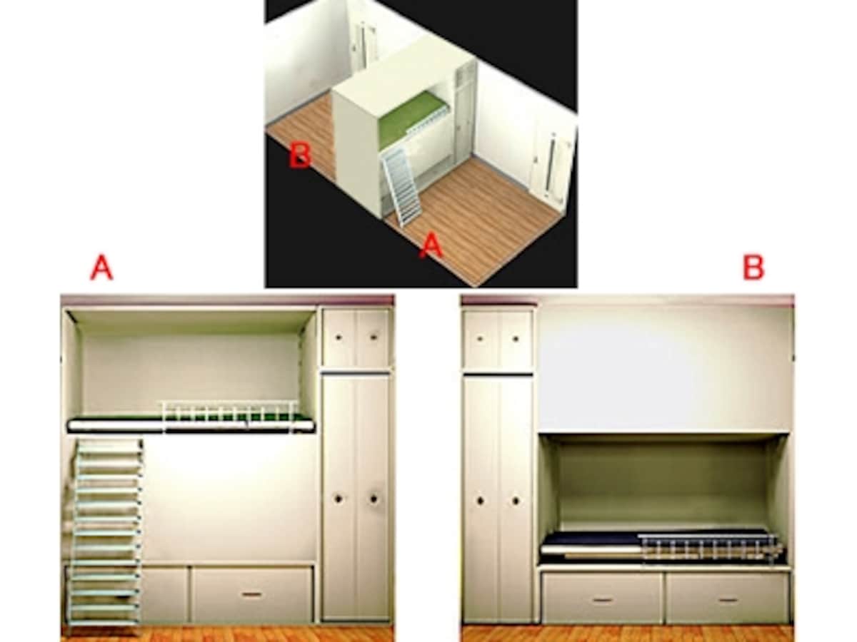 子供部屋の間仕切り造作家具