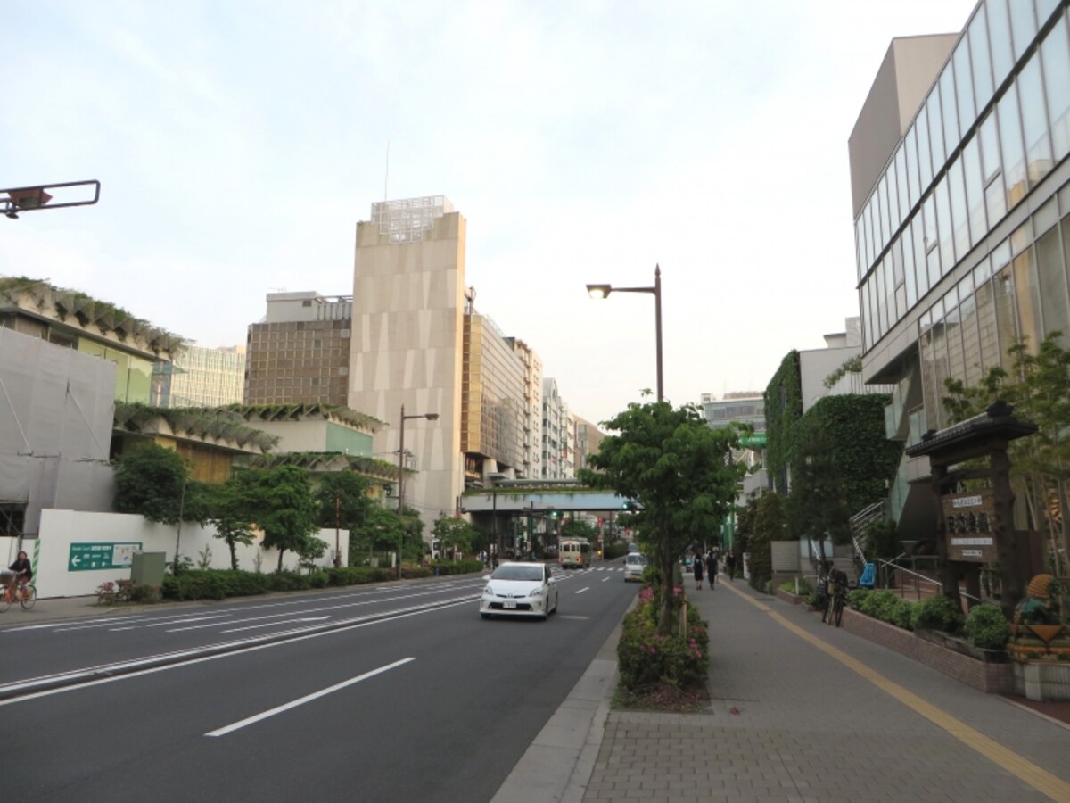 ガーデンアイランドから駅方面