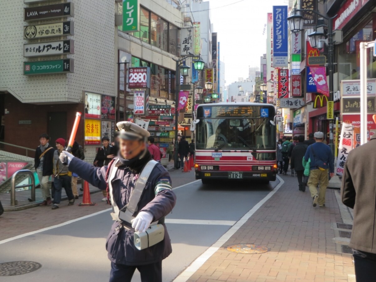 駅前の混雑ぶり