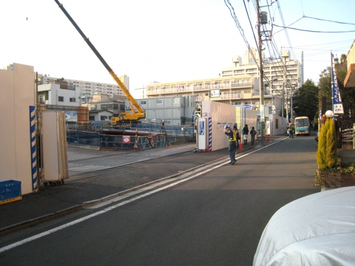 マンション建設現場
