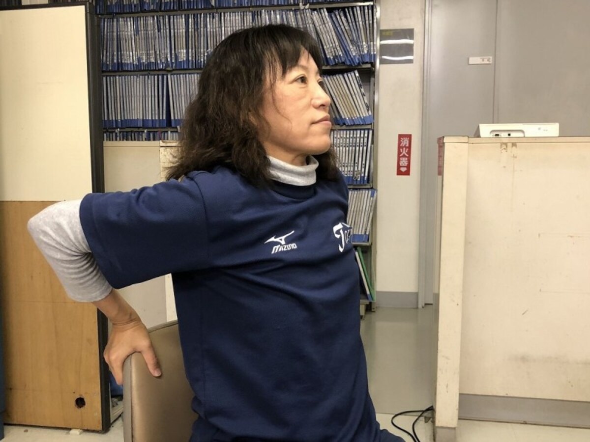 胸のストレッチ