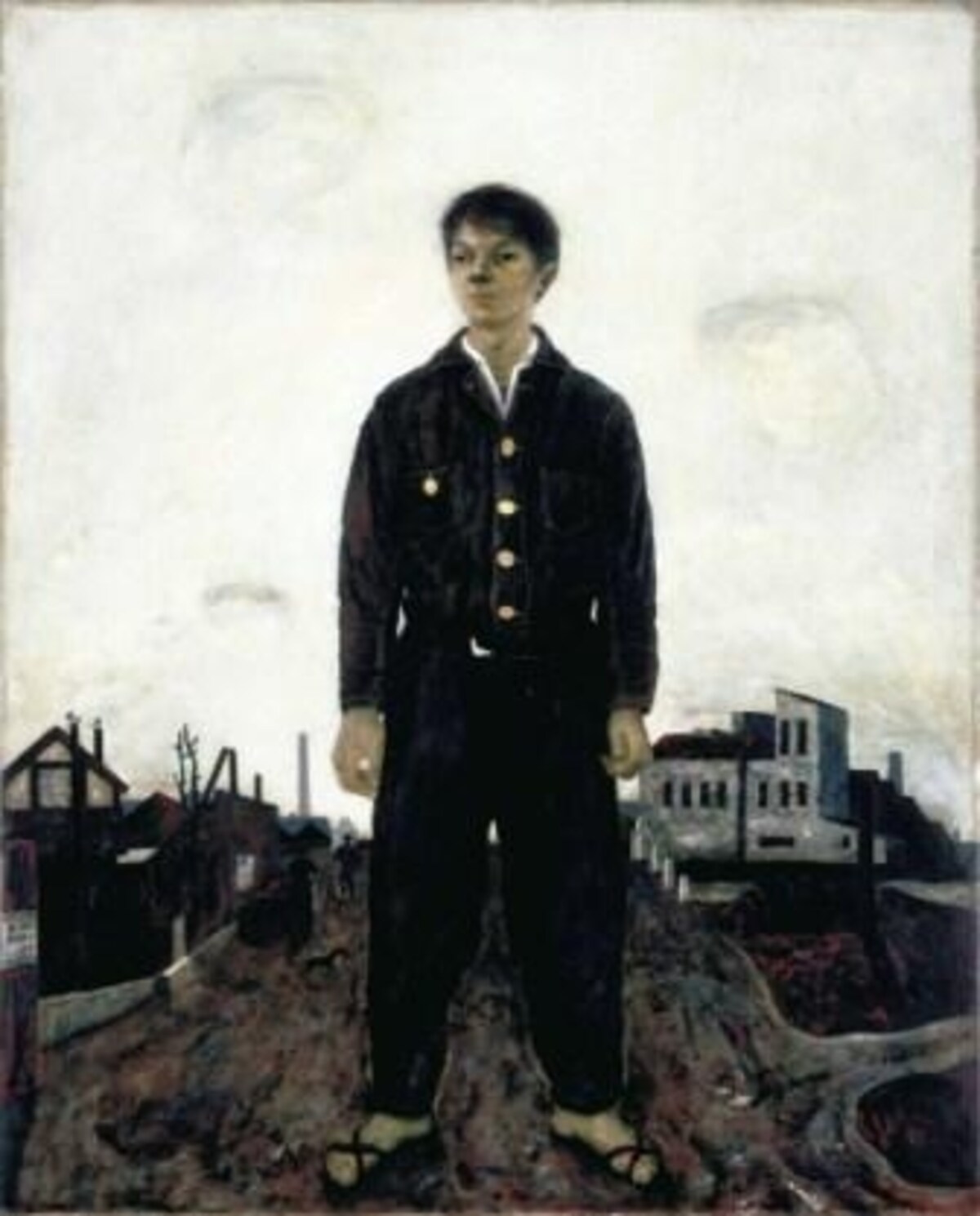 松本竣介《立てる像》1942 年