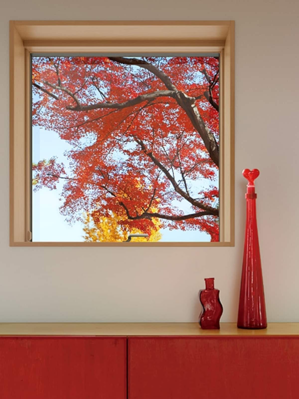 好みの風景を切り取るように設けた窓　[サーモスＸ]