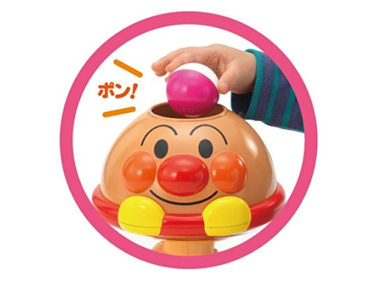 1歳クリスマスプレゼントおもちゃランキング 第10位『アンパンマン にぎって! おとして! くるコロタワー』