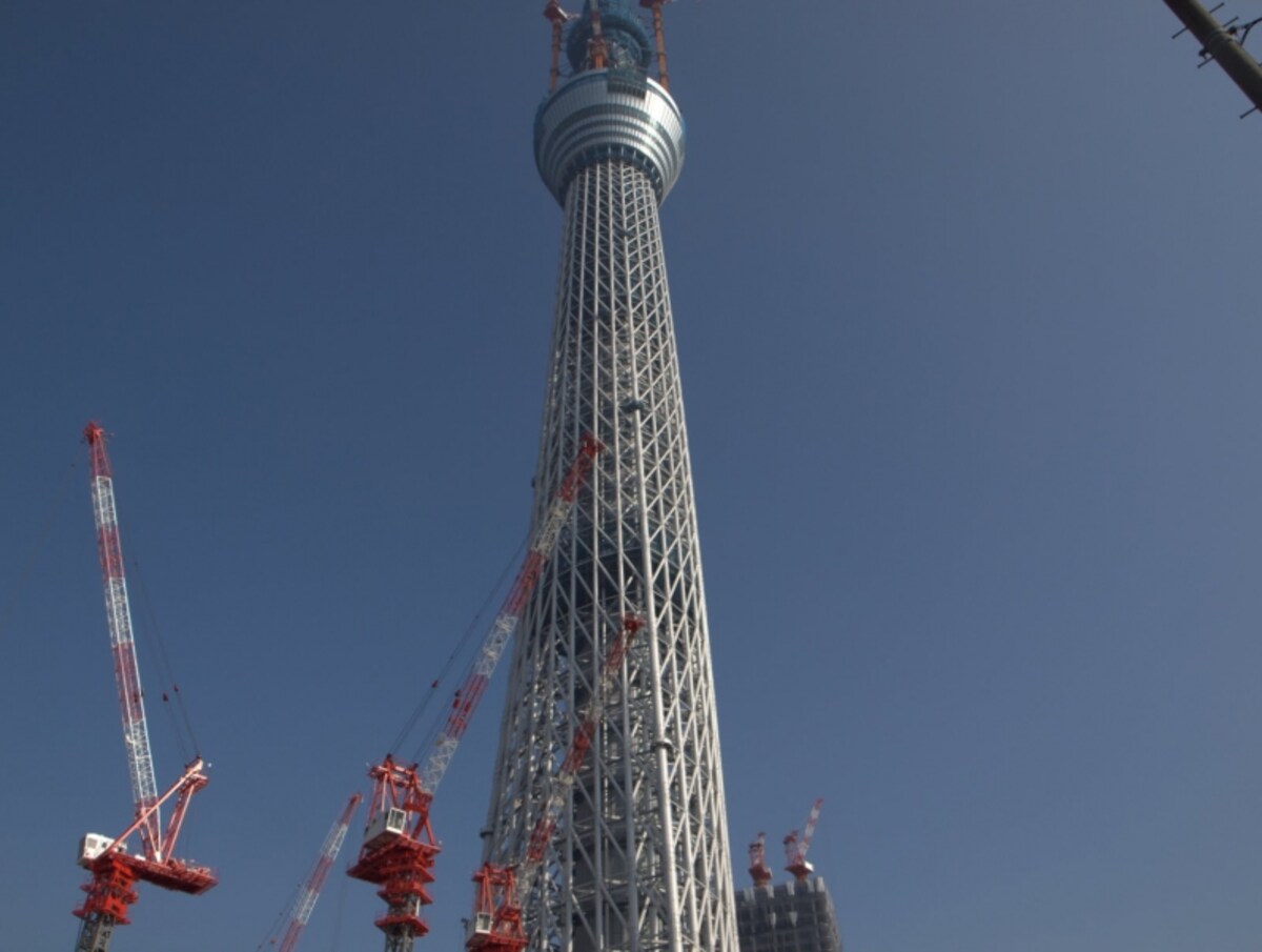 東武橋から見たスカイツリー